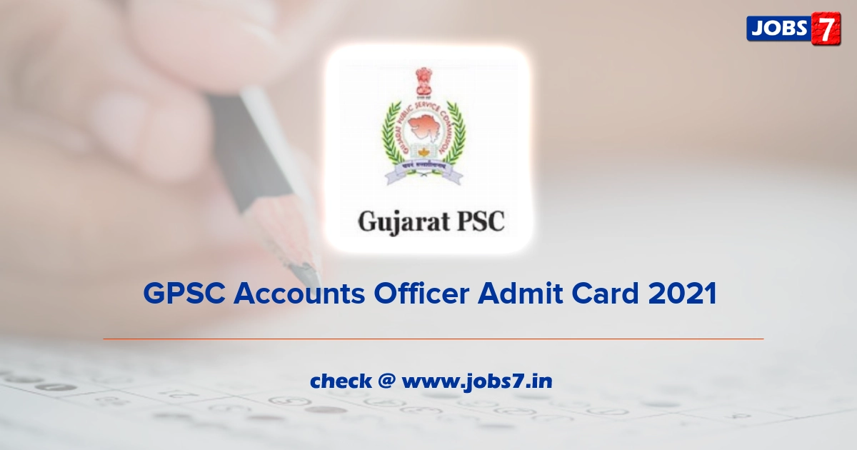 GPSC Accounts Officer Admit Card 2021, Exam Date @ gpsc.goa.gov.in