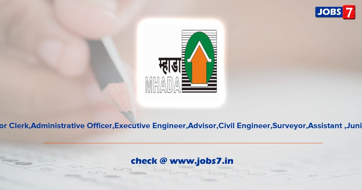 MHADA JE, AE Admit Card 2021, Exam Date @ www.mhada.gov.in