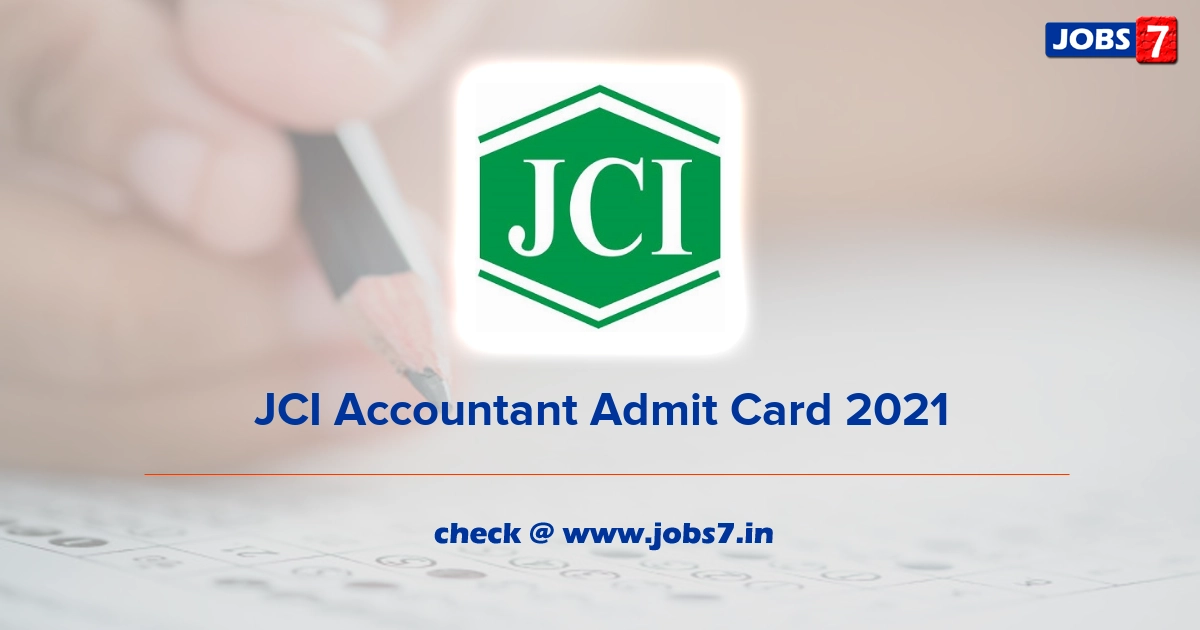 JCI Accountant Admit Card 2022, Exam Date @ www.jutecorp.in