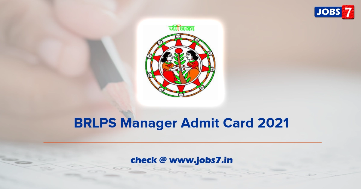 BRLPS Manager Admit Card 2022, Exam Date @ brlp.in