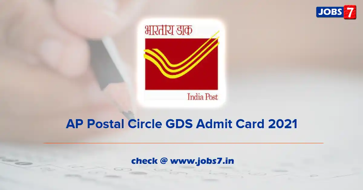 AP Postal Circle GDS Admit Card 2021, Exam Date @ appost.in 