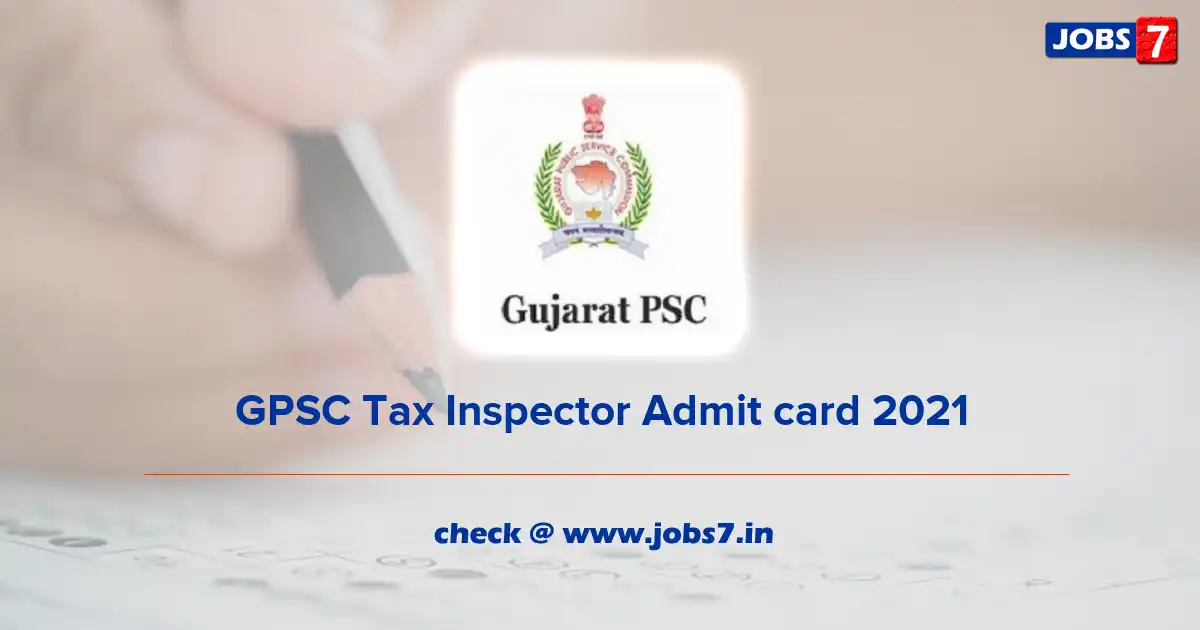 GPSC Tax Inspector Admit card 2021, Exam Date @ gpsc.goa.gov.in