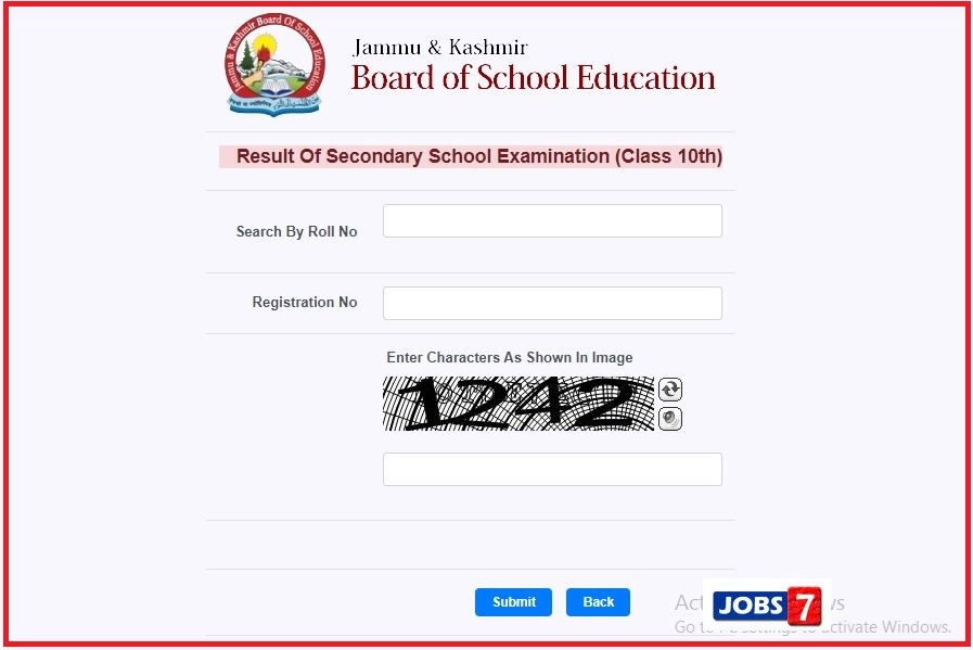 JKBOSE 10th Result 2023 (Announced): Steps to download result from jkbose.nic.in