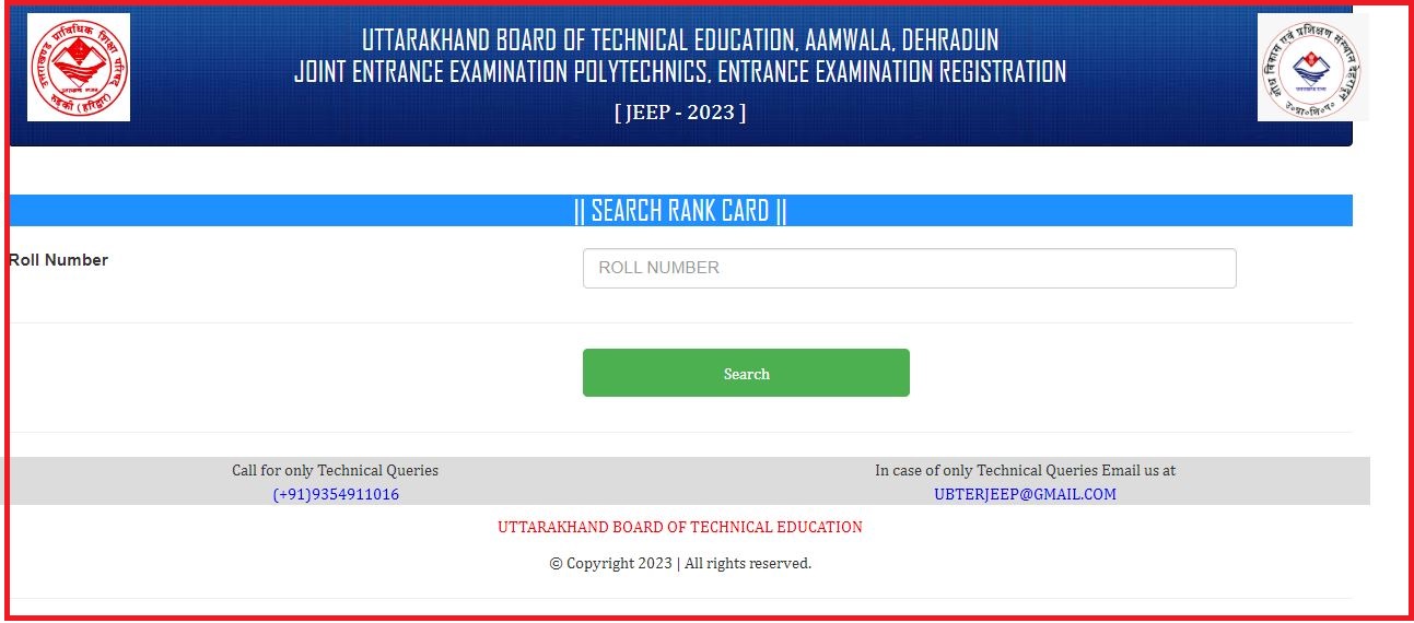 UBTER JEEP Result 2023 (Out): Check Selection List, Cut Off Marks and Merit Listimage