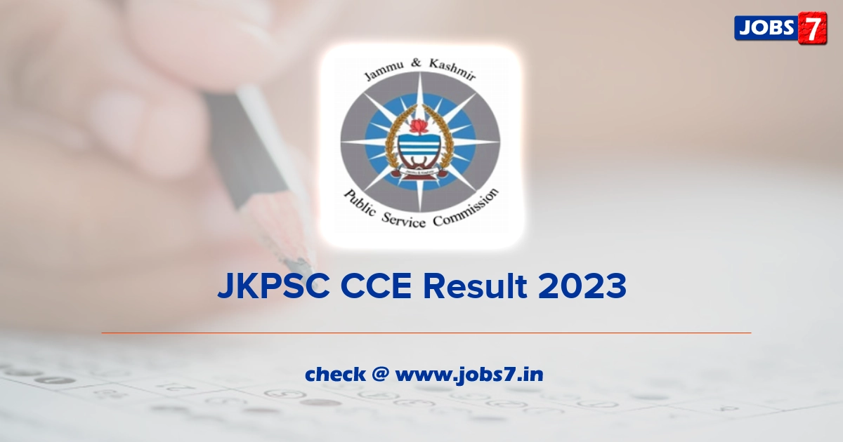 JKPSC CCE Result 2023 (Released) - Check JK Selection List, Cut Off Marks Hereimage