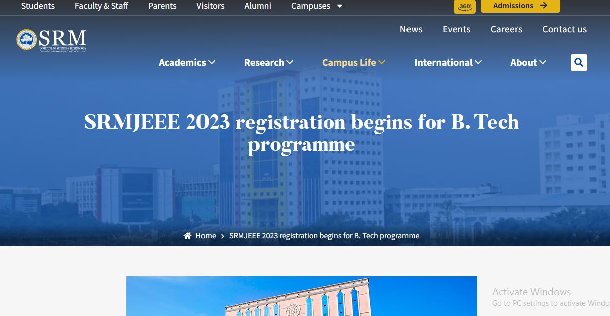 SRMJEEE 2023 Phase 3 Registration Closes Today, Exam on July 1 - Check Eligibility Details