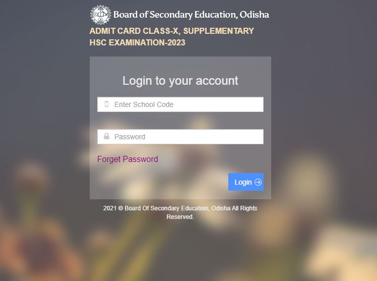 Odisha 10th Supplementary Exam Admit Card 2023 at bseodisha.ac.in | Direct Link Here
