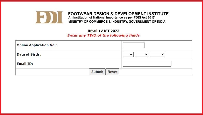 FDDI AIST Result 2023 Declared: Check Admission Result & Merit Listimage