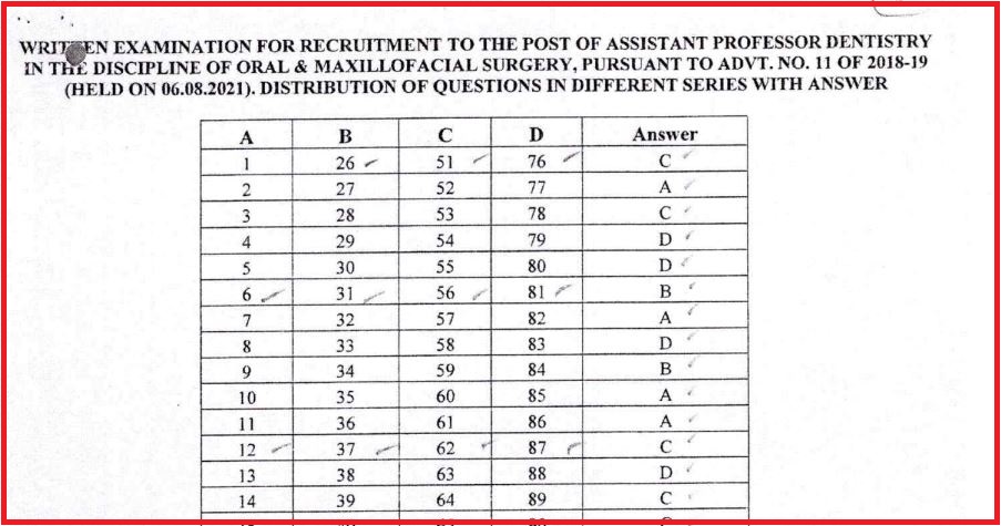 OPSC Assistant Professor Answer Key 2023:Raise Objections at opsc.gov.inimage