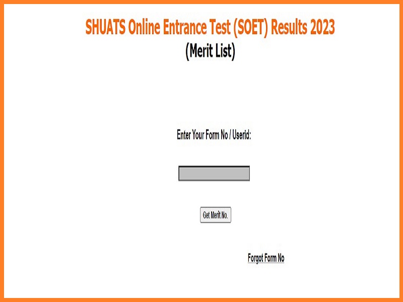 SHUATS Entrance Exam Result 2023 (Released): Check Cut Off Marks & Merit List