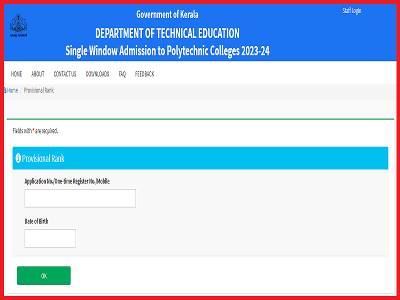 Kerala Polytechnic Trial Allotment Result 2023 (Out): Check Rank List and Details Here