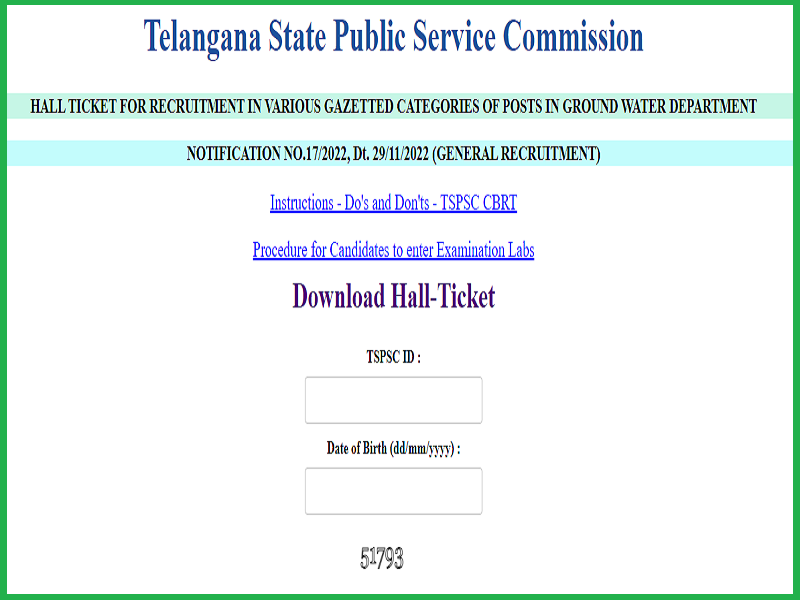 TSPSC Gazetted Posts Hall Ticket 2023 (Released): Check & Download Exam Date