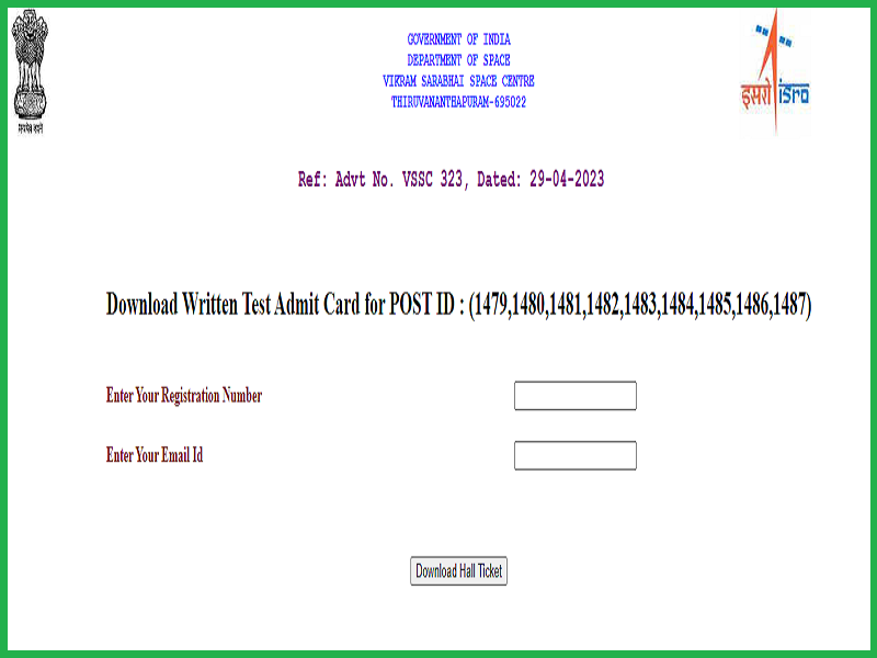 ISRO VSSC Admit Card 2023 (Released): Download vssc.gov.in Hall Ticket