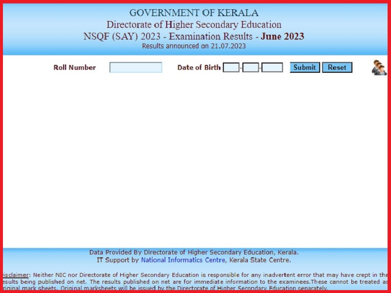 Kerala Plus Two SAY Result 2023 (Released): Check Result @ keralaresults.nic.in.image