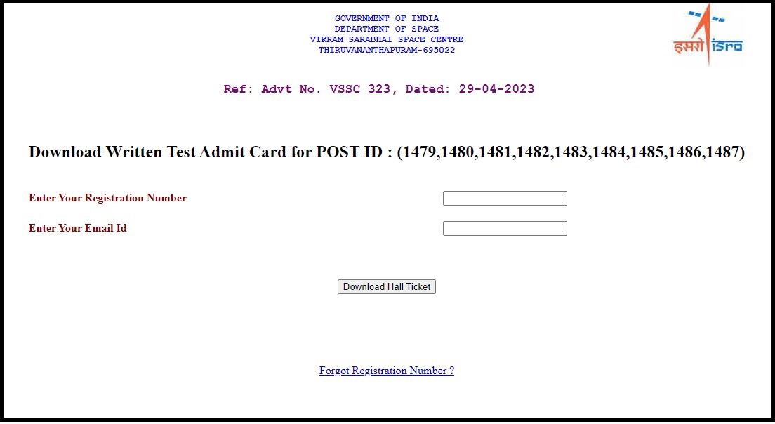 ISRO VSSC Admit Card 2023 (OUT): Download Now & Check Exam Dateimage