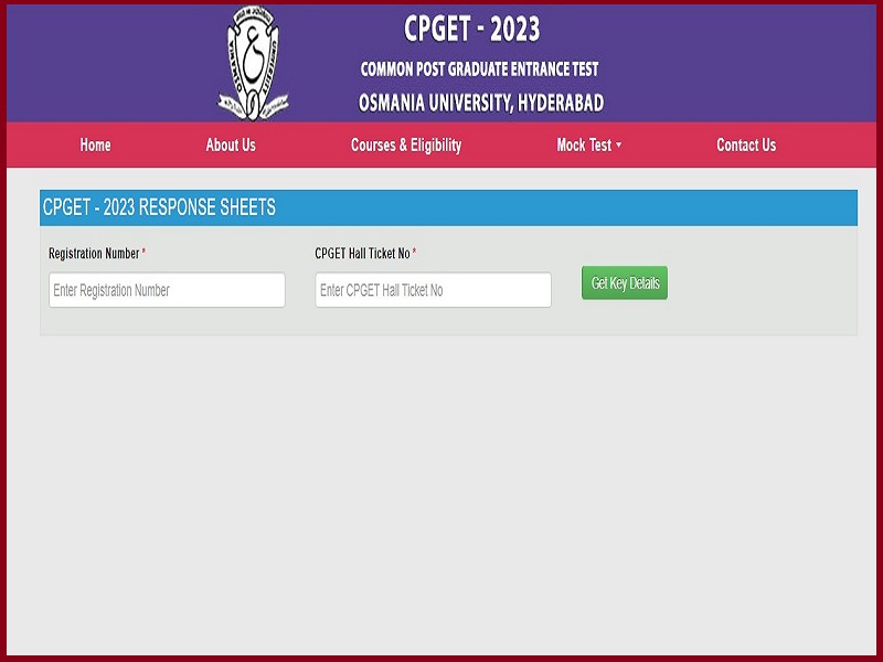 TS CPGET  Exam Key 2023 (Released): Check @ cpget.tsche.ac.inimage