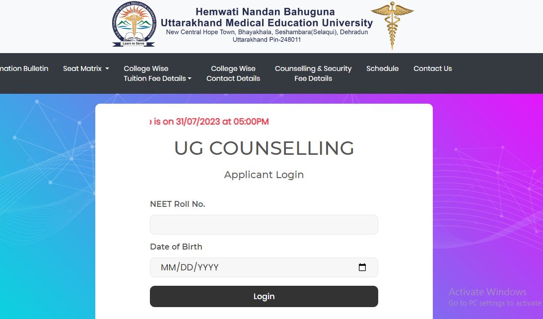 UK NEET UG 2023 Counselling:  Check Important Dates, and Registration Fee