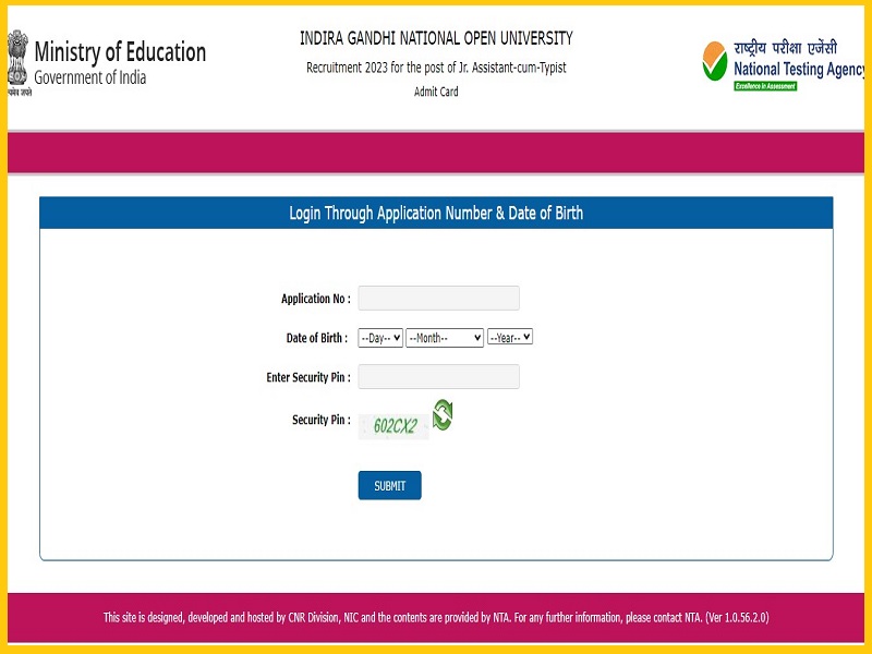 IGNOU JAT Admit Card 2023 (Out): Check Exam Date @ ignou.ac.in