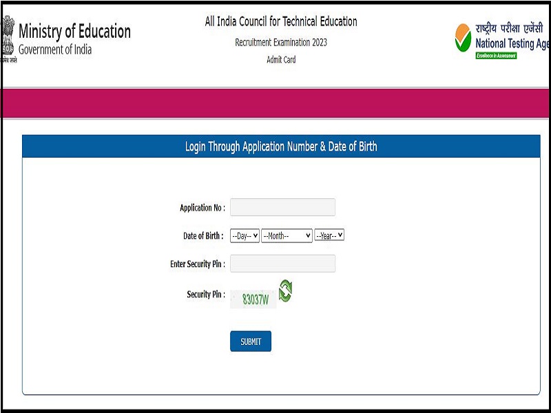 AICTE Non Teaching Admit Card 2023 Released: Download Now & Check Exam Dateimage
