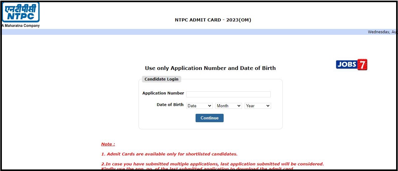 NTPC Assistant Manager Admit Card 2023 (OUT): Check Online Test Date and Exam Details