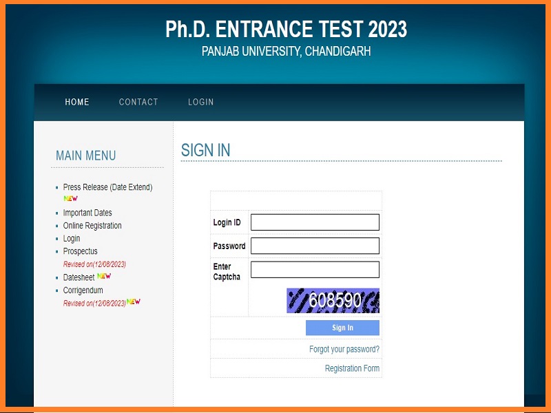 PU Ph.D. Entrance Exam 2023 Admit Card (Released): Check Exam Dateimage
