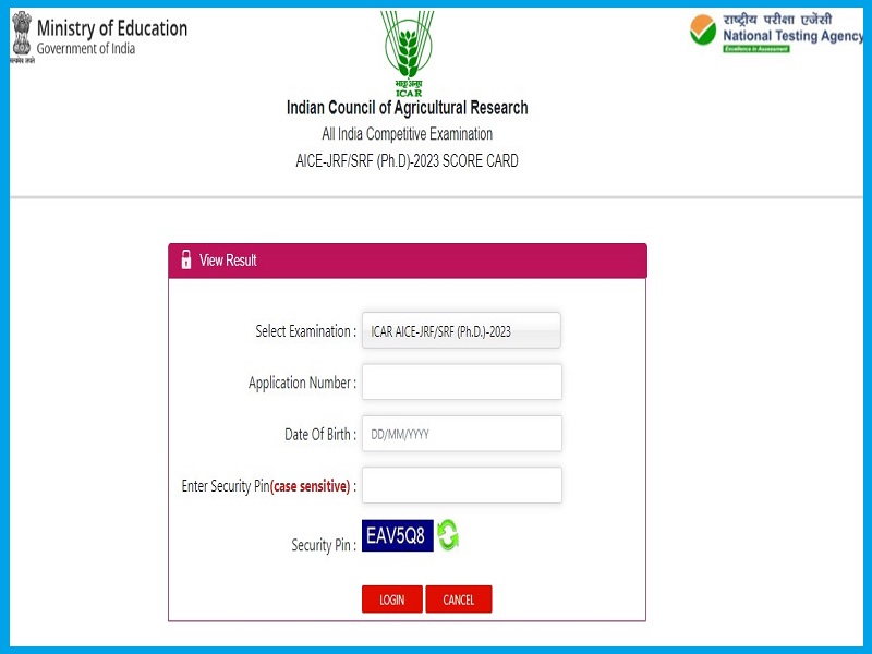 ICAR AIEEA PG Result 2023 (Declared): Check Cut Off Marks and Merit List image