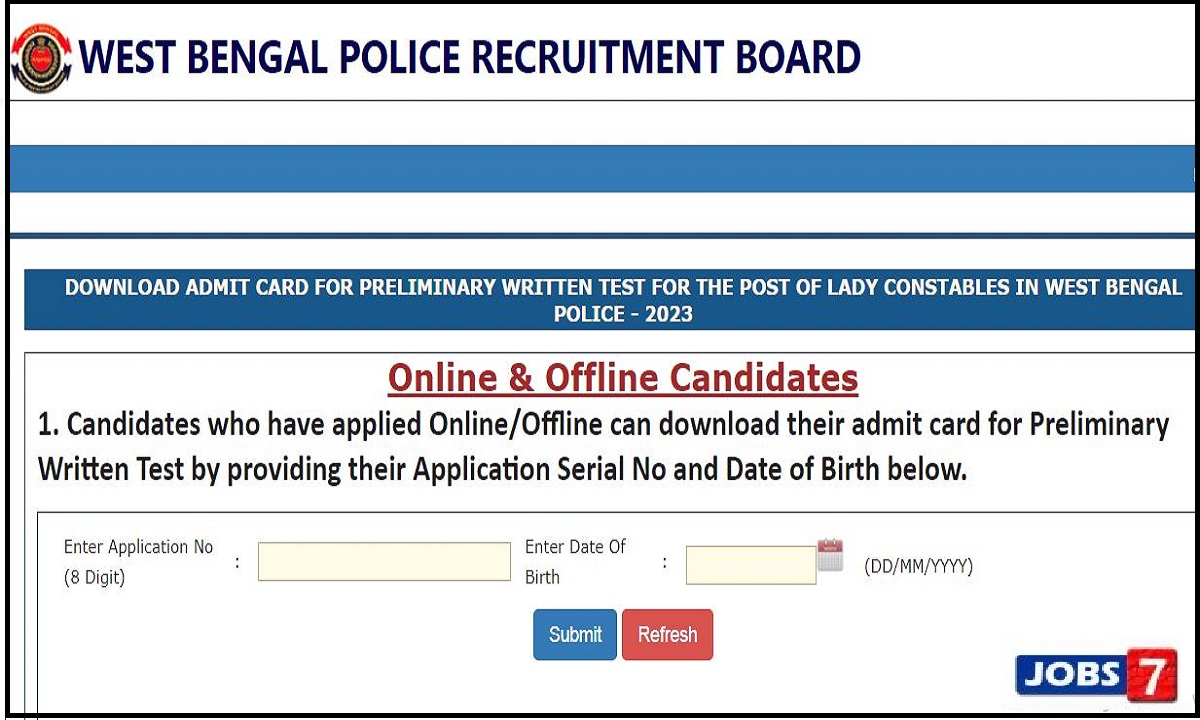 WB Police Lady Constable Prelims Admit Card 2023 (OUT): Download & Exam Date Here
