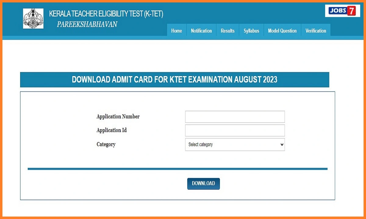 Kerala TET Admit Card 2023 (Released): Download Important Dates for KTET Exam