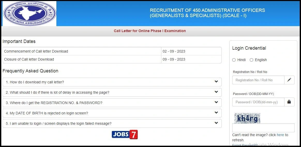 NIACL AO Admit Card 2023: Download Prelims Call Letter Now & Get Key Exam Insights