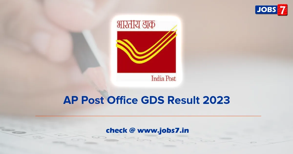 AP Post Office GDS Result 2023 (Out): Andhra Pradesh Gramin Dak Sevaks Merit Listimage