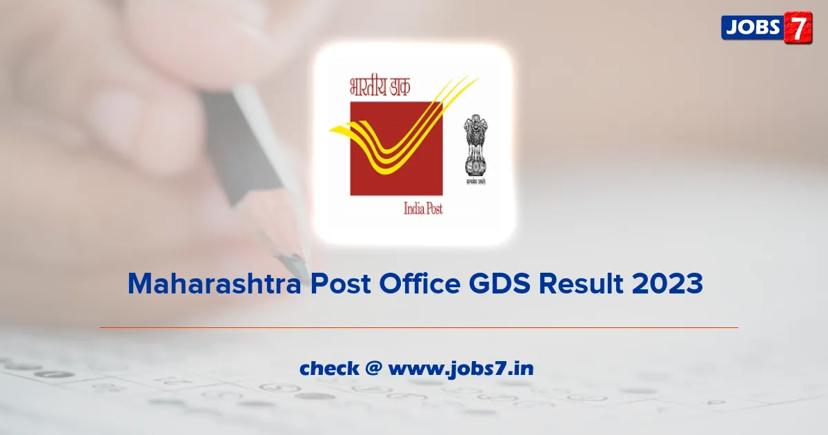 Maharashtra GDS Result 2023 (Out): Download Maha Gramin Dak Sevaks DV Listimage