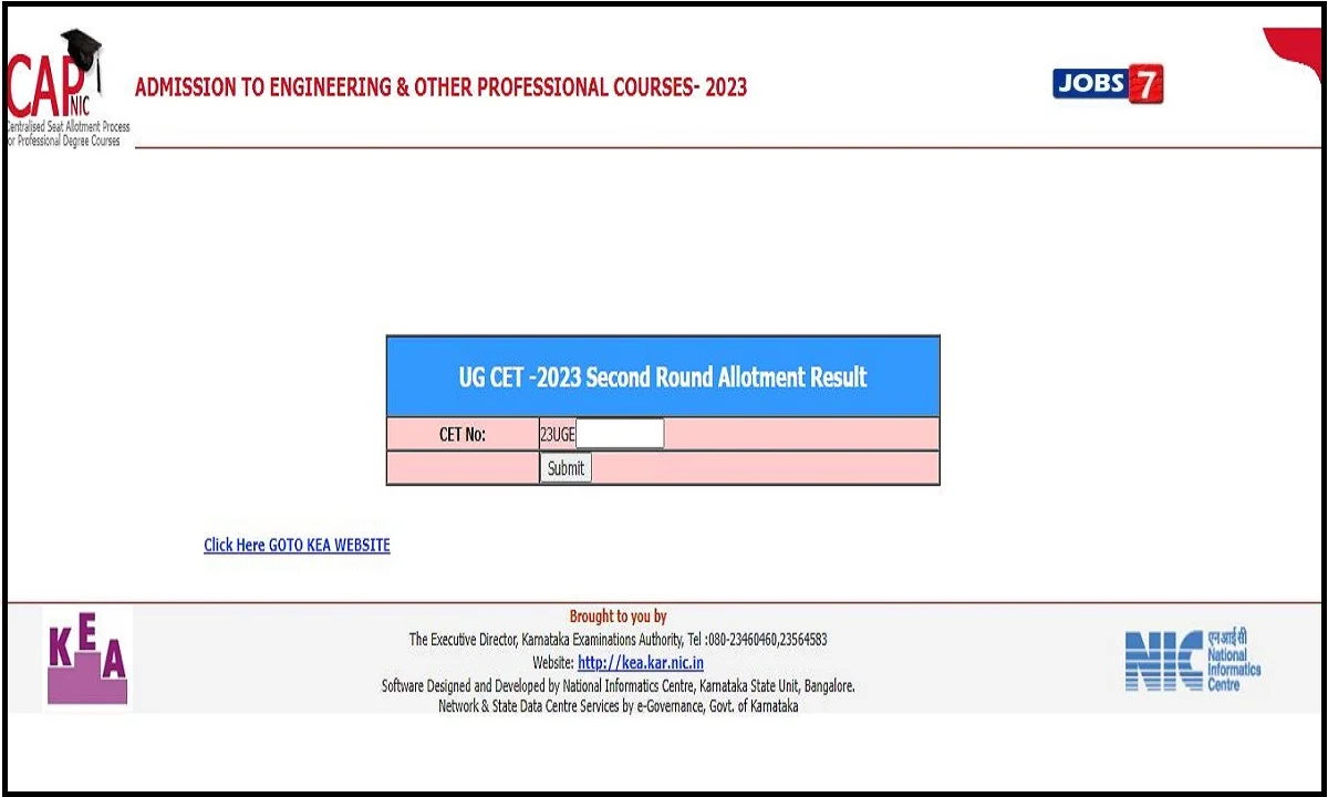 KCET 2nd Round Seat Allotment Result 2023 (Released):  Check Your Allotment Status