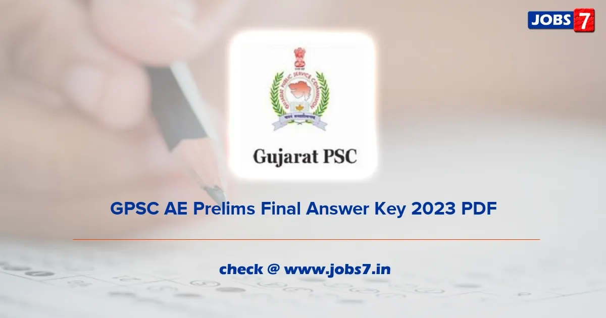 GPSC AE Prelims Answer Key 2023 (OUT): How to Download & Check Objection Process Detailsimage