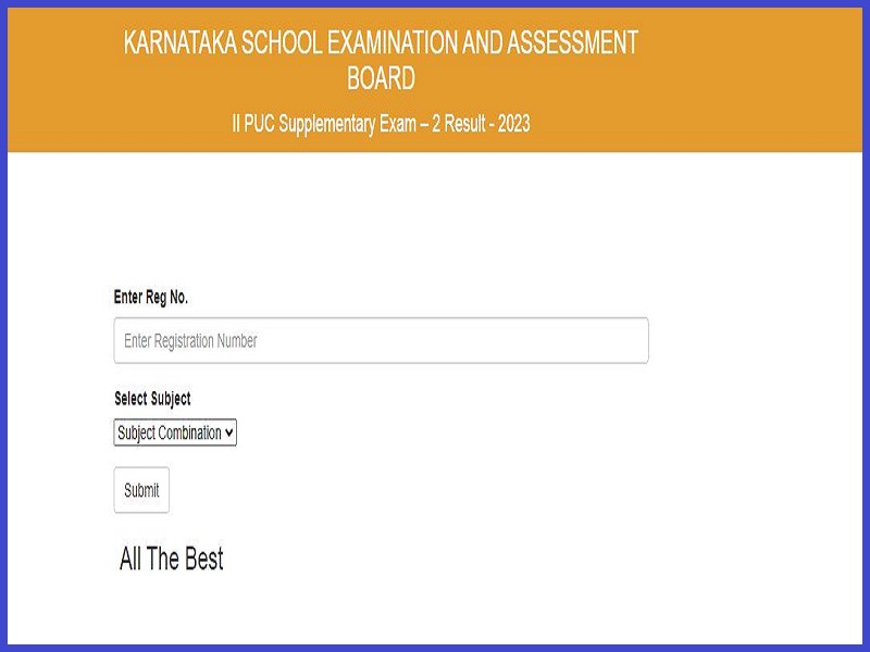 Karnataka 2nd PUC Supplementary Result 2023 (Out): Check Results @ karresults.nic.inimage