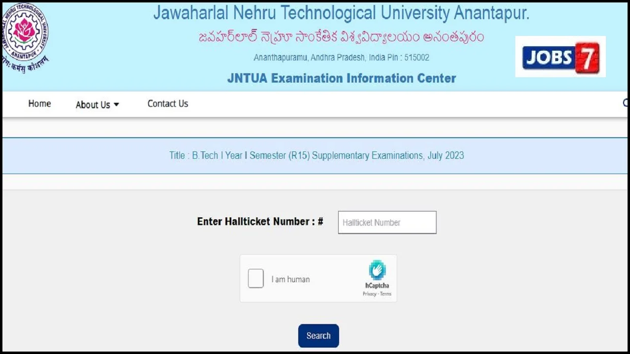 JNTUA B.Tech 1-1 Result 2023 (R20, R19, R15) Released - Check Exam Marks