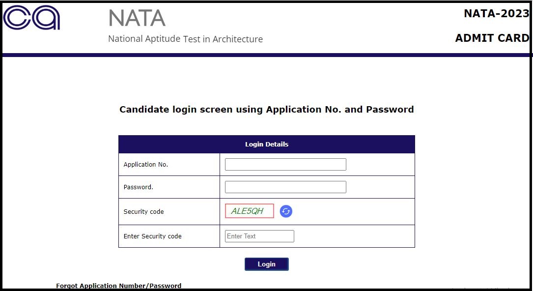 NATA Admit Card 2023 (Released): Download Hall Ticket for 4th NATA Exam