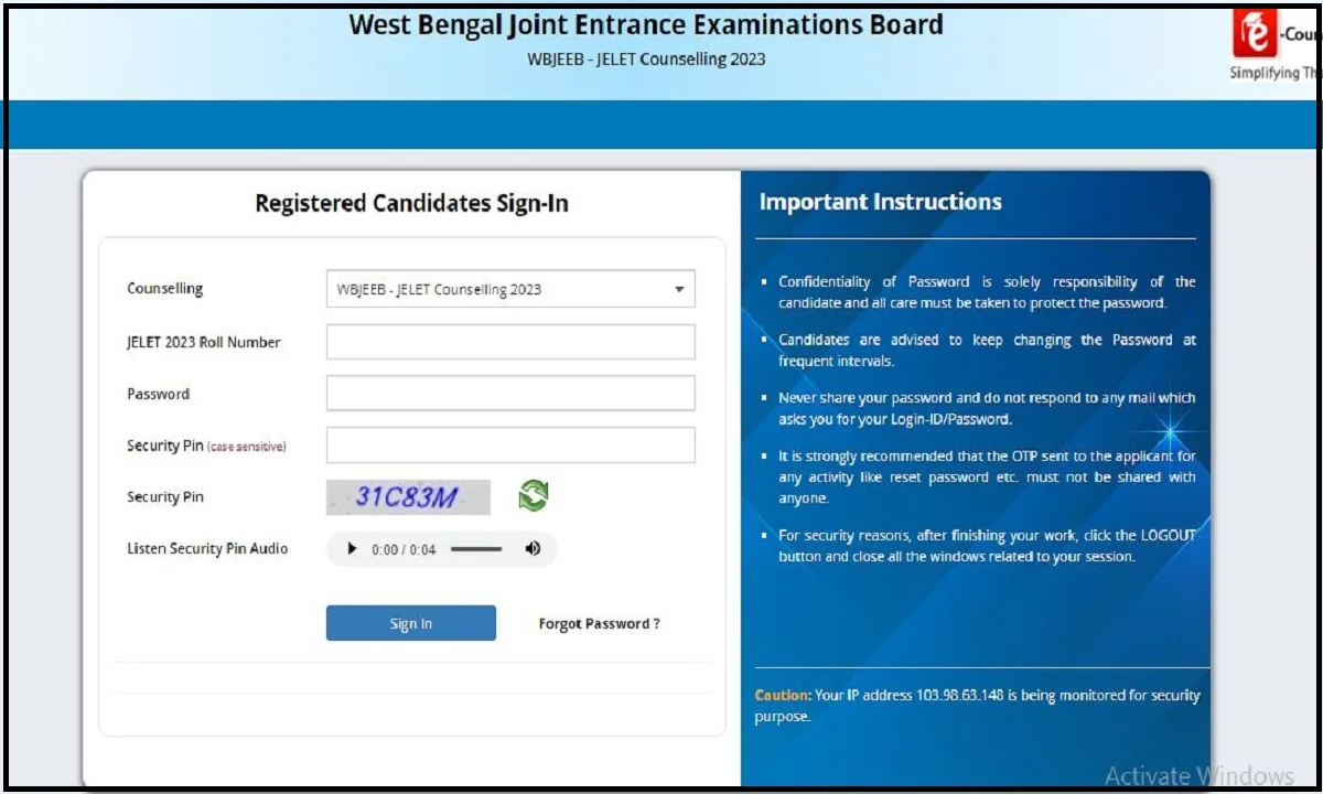 WB JELET Round 2 Seat Allotment Result 2023 (OUT): Download Now