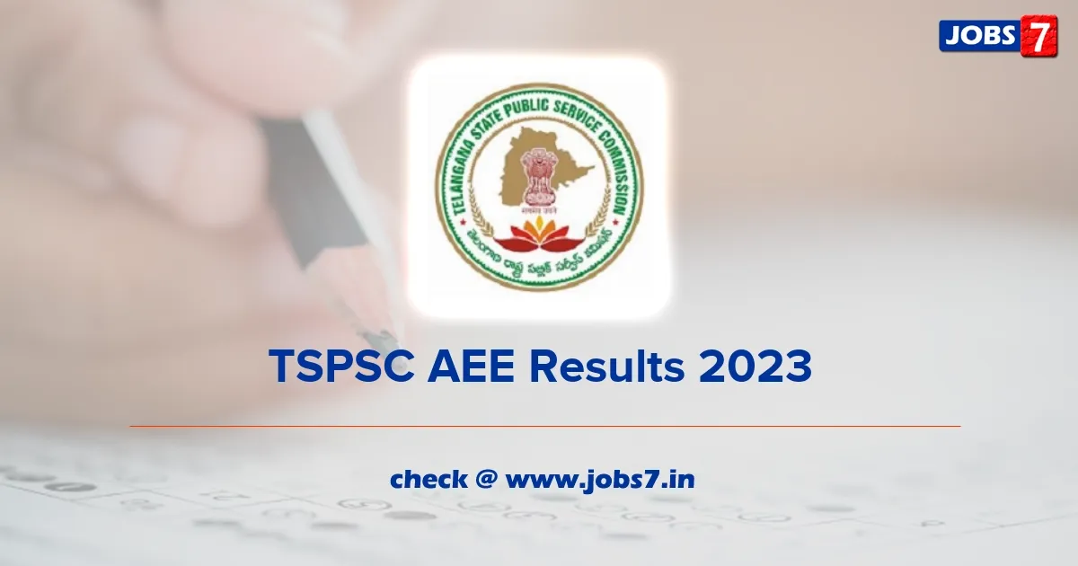 TSPSC AEE Results 2023 (Out) - Check Cut Off and Merit List