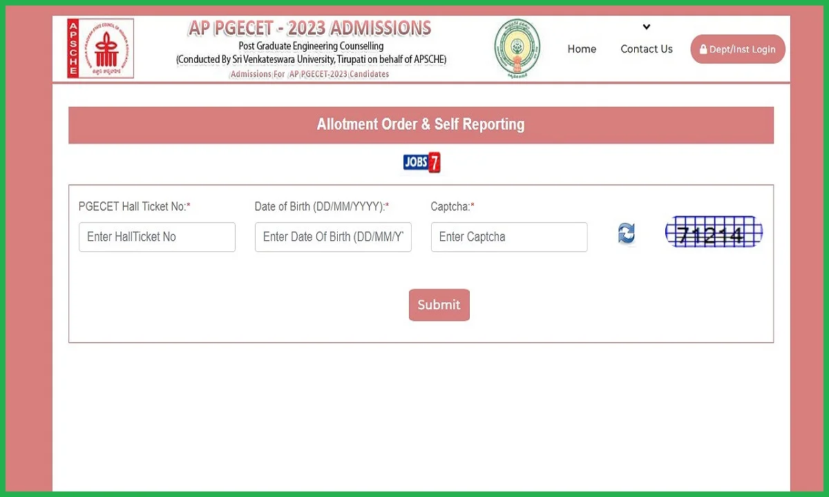 AP PGECET 1st Phase Seat Allotment Result 2023 (Declared): Check Allotment Statusimage