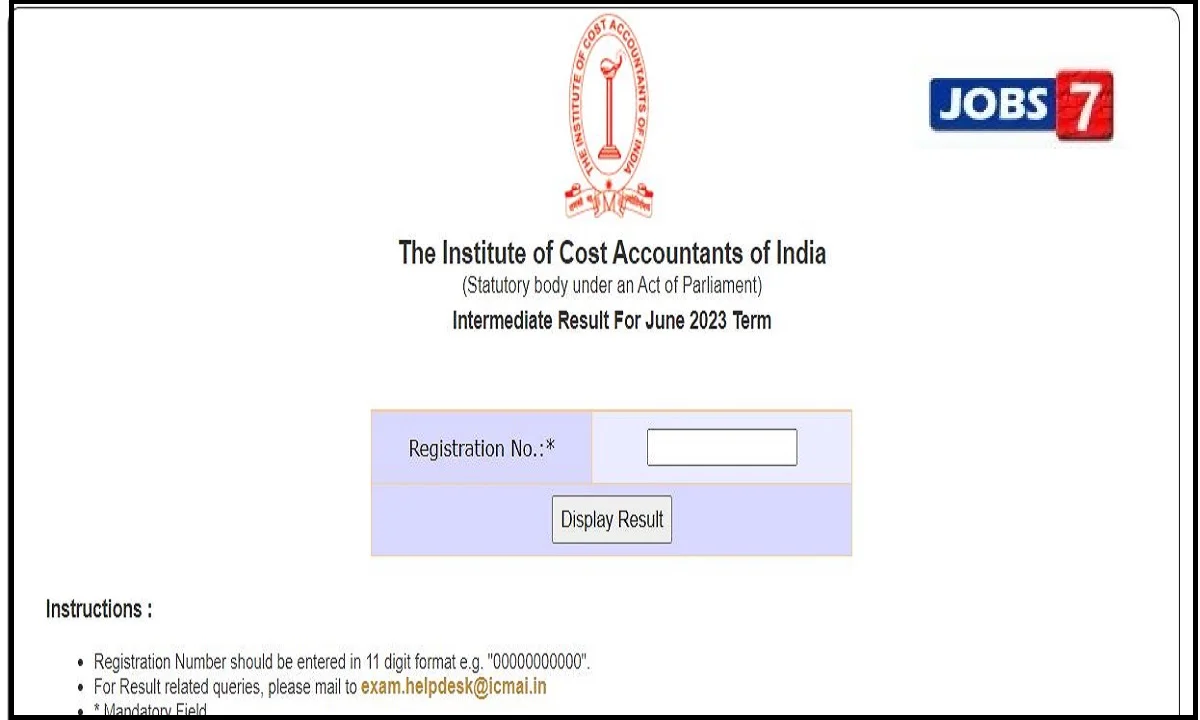 ICMAI Result 2023 (OUT): Check ICMAI CMA Intermediate and Final Results Online