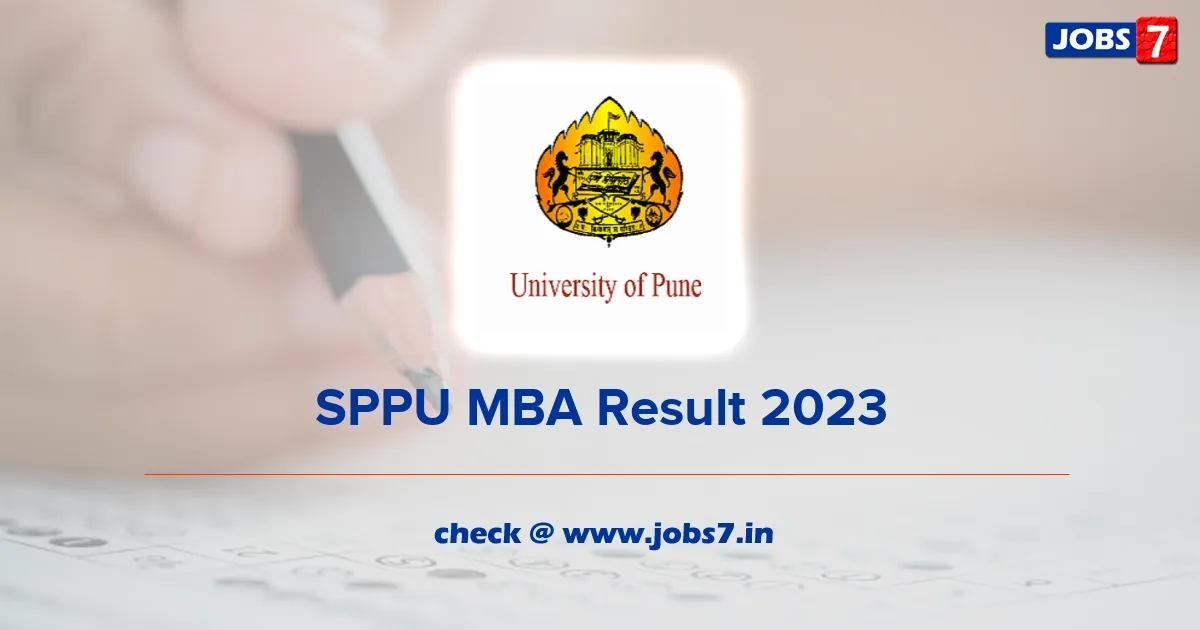SPPU MBA, MPharma Result 2023 (Out): Check @unipune.ac.inimage