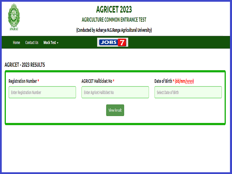 AP AGRICET Result 2023 (Released): Check Score Card @ angrau.ac.in