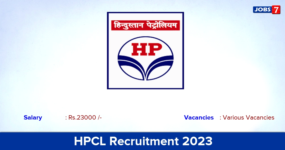 HPCL Recruitment 2023 - Apply Online for Graduate Apprentice Trainees Vacancies