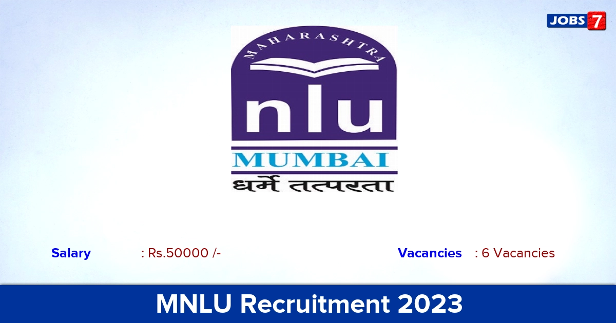 MNLU Recruitment 2023 - Apply Online for Field Investigator Jobs