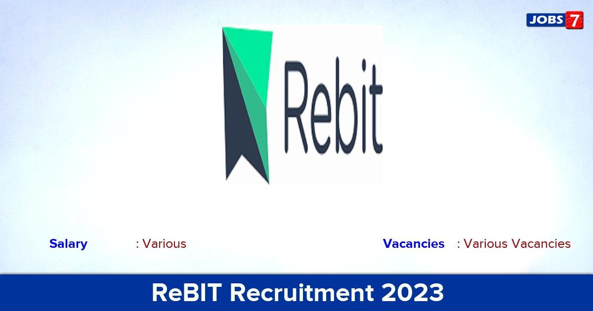 ReBIT Recruitment 2023 - Apply Online for Lead- IT Infra MS Exchange Vacancies