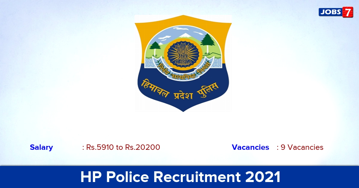 HP Police Recruitment 2021 - Apply Offline for Constable Jobs