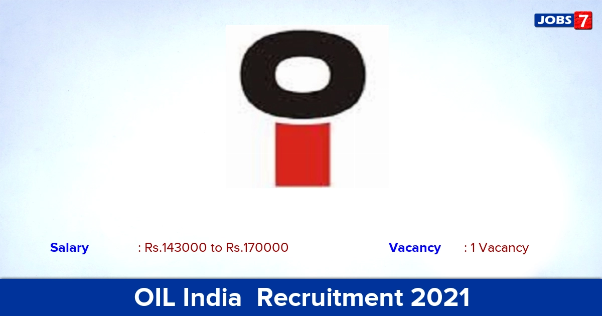 OIL India Recruitment 2021 - Apply for Consultant Jobs