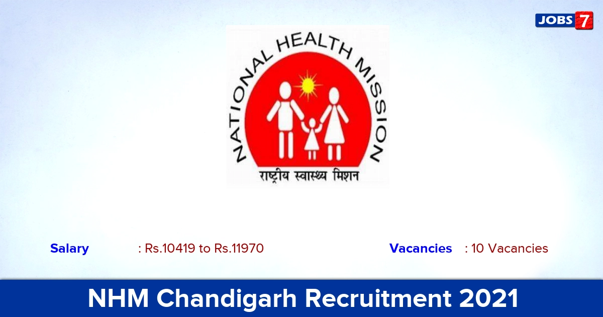 NHM Chandigarh Recruitment 2021 - Apply for 10 Lab Technician, Health Visitor Vacancies NHM Chandigarh Recruitment 2021 - Apply for 10 Lab Technician, Health Visitor Vacancies