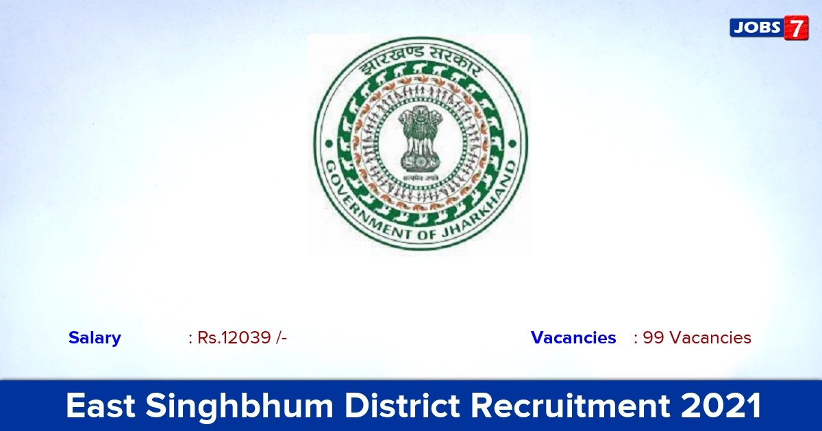 East Singhbhum District Recruitment 2021 - Apply Online for 99 ANM Vacancies