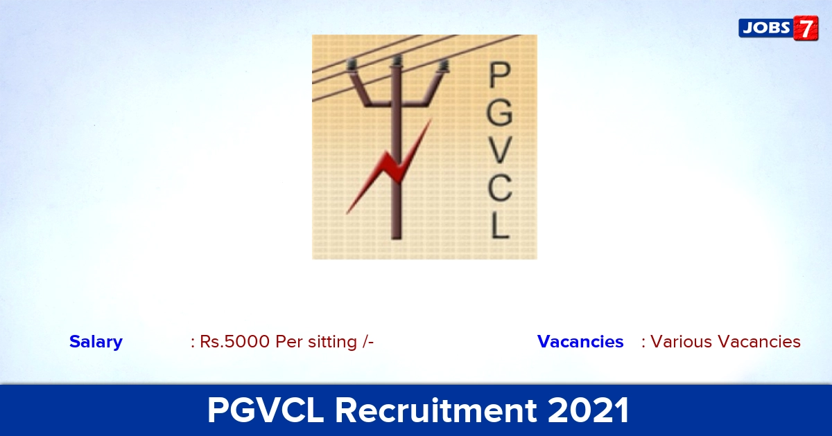 PGVCL Recruitment 2021 - Apply for Chairperson Vacancies